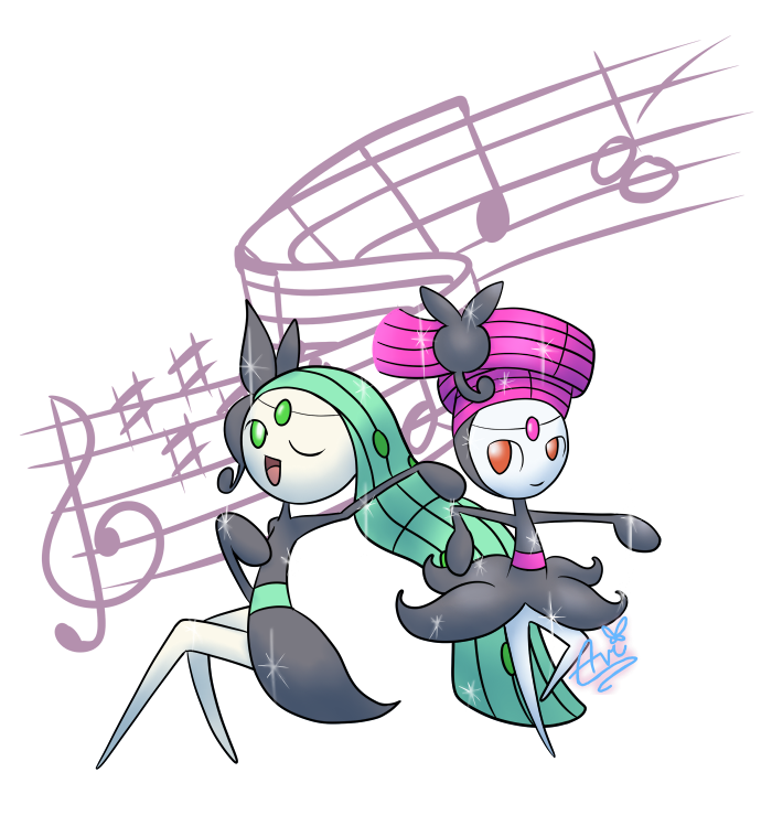 Shiny Meloetta by Avi-the-Avenger on DeviantArt