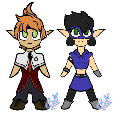 Chibi Dolls: Fiddee and Yoru