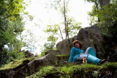 Nausicaa Cosplay: Up On the Hill