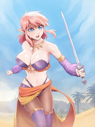 Female Link (dancer) in the Desert