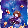 Star girl with the fishes