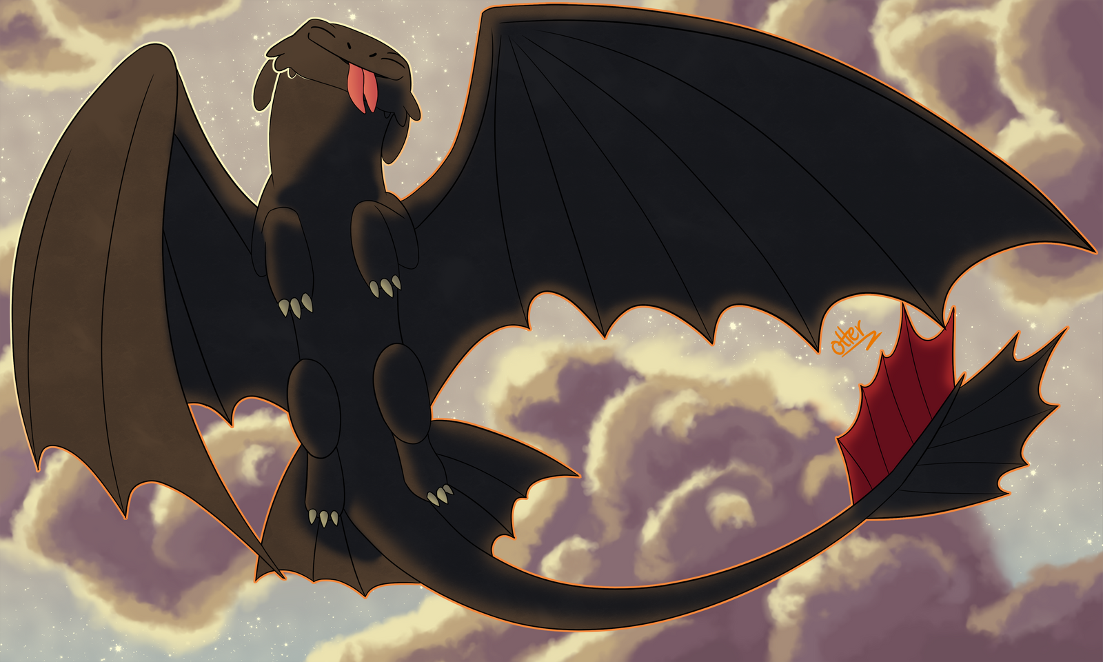 Happy Toothless by FulvousOtter on DeviantArt