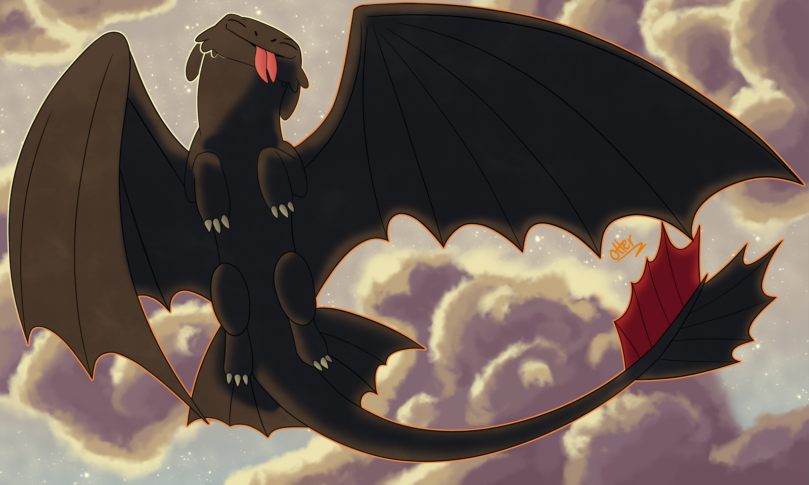 Happy Toothless by FulvousOtter on DeviantArt Happy Toothless by FulvousOtter on DeviantArt
