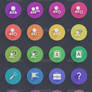 280 Modern Web Icons (7 Styles)