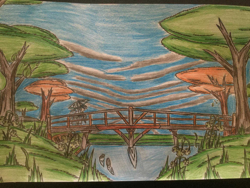 MLP: Springlake bridge and Mysterious pony by Paladin360 on DeviantArt