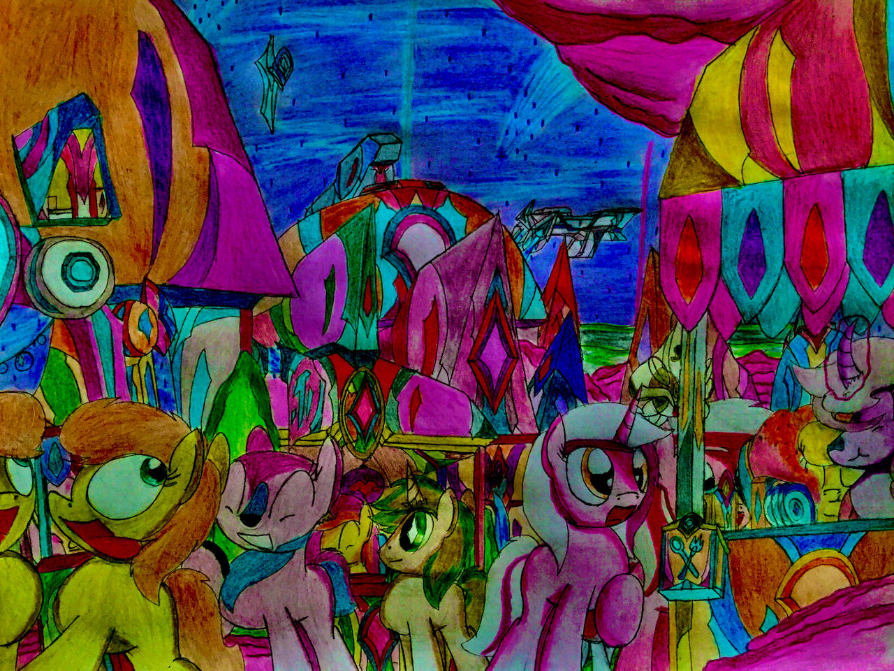 MLP: Having great time in Festival by Paladin360 on DeviantArt