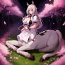 Stable diffusion: cherry blossom centaur