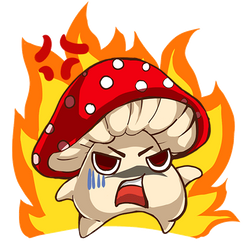 animated Line sticker mushroom (vote please~~)