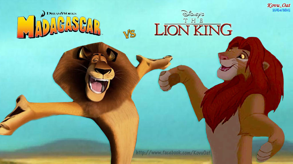 Simba vs Alex 2 Dance fight by KovuOat on DeviantArt