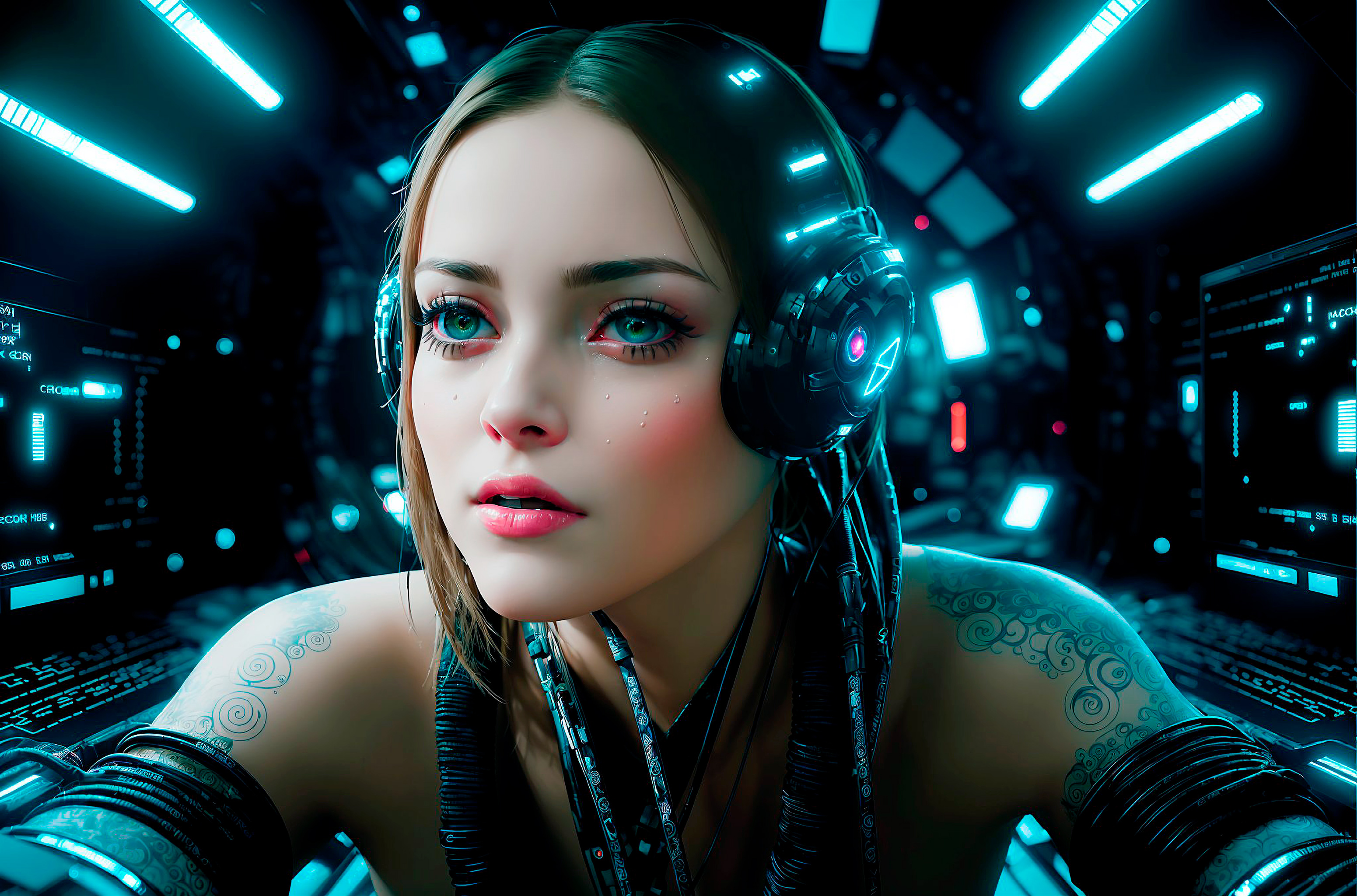 portrait of a hacker girl by Teymon on DeviantArt