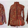 Red + Gold Renaissance Doublet and Cape