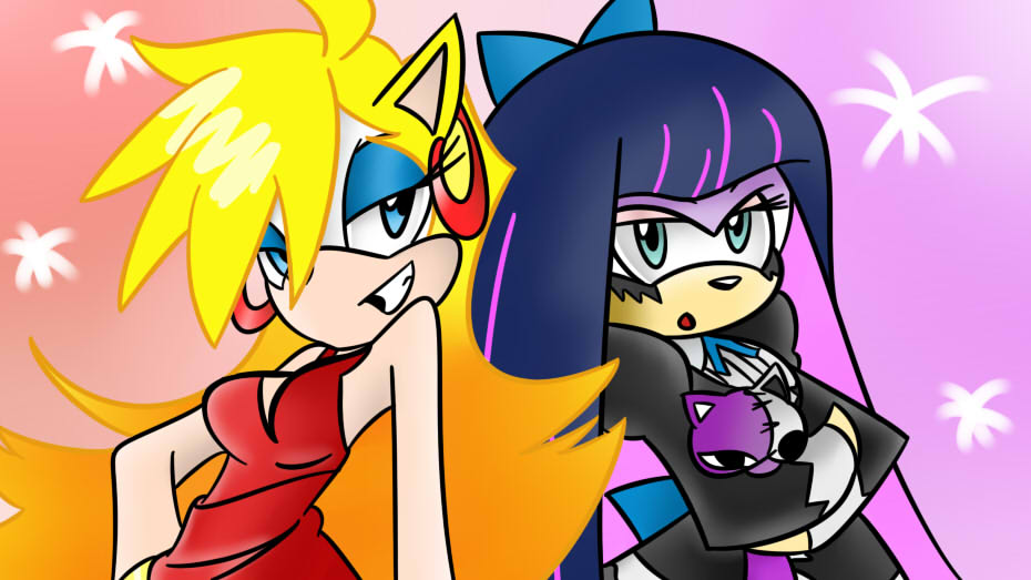 Holly and Evelyn as Panty and Stocking