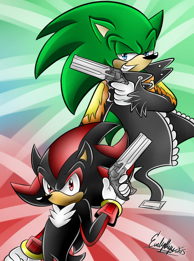 shadow with gun by eggmanteen on DeviantArt