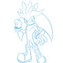 :Sketch: Silver the Hedgehog