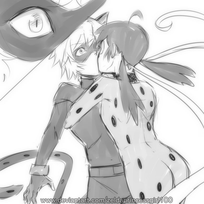 Cat Noir And Ladybug Kiss By Zeldaprincessgirl100 On Deviantart Cat Noir And Ladybug Kiss By Zeldaprincessgirl100 On Deviantart