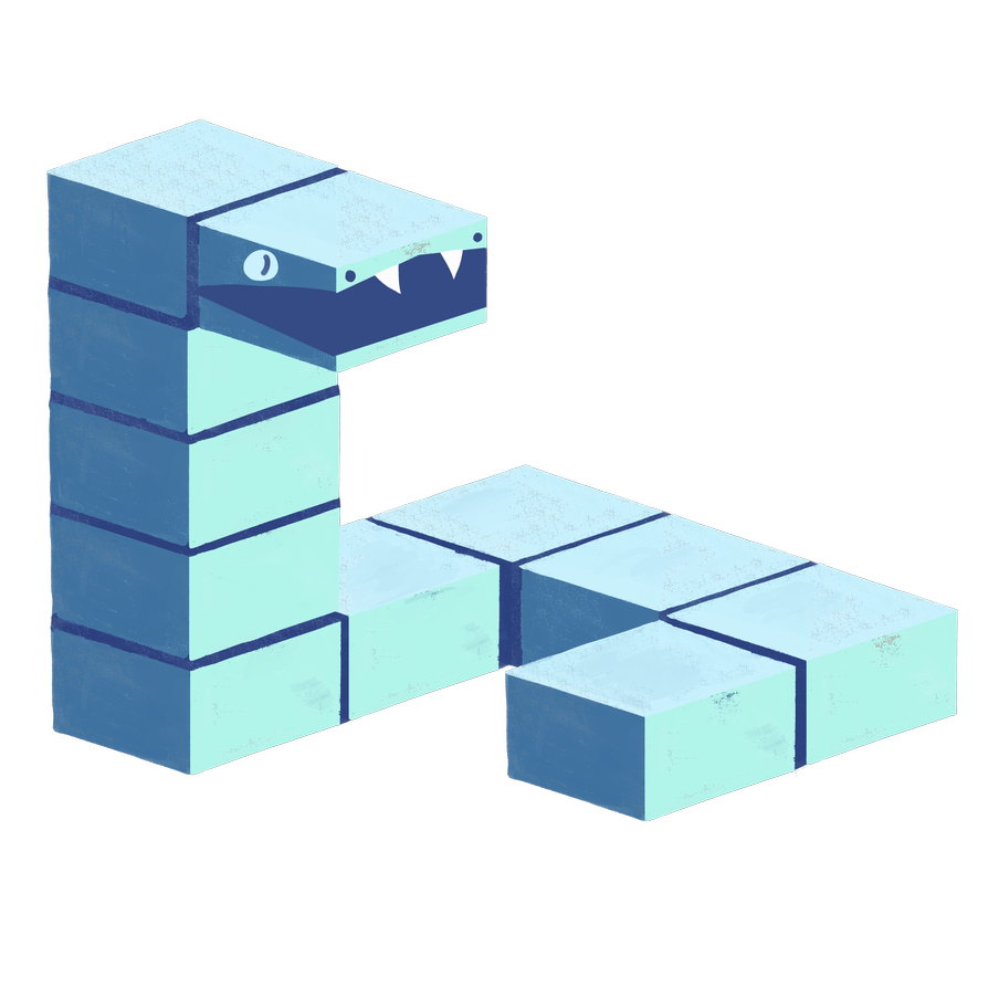 Block Snake by Koigato on DeviantArt