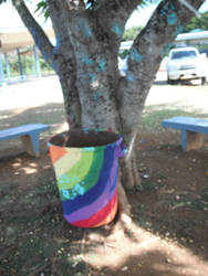 Rainbow Trash Can. . .