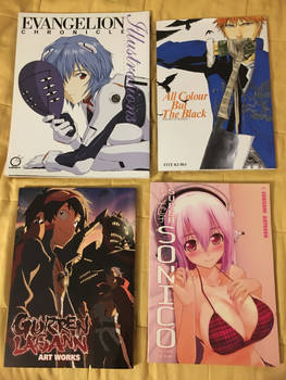 My anime art books collection