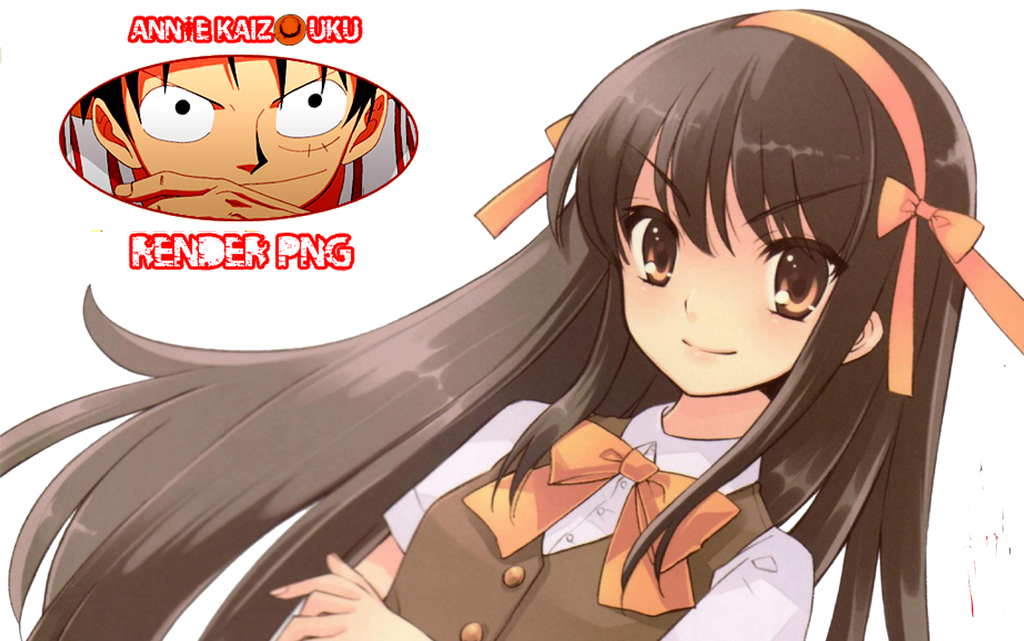 Harhi Haruhi Suzumiya Render by OtakuOnePiece on DeviantArt