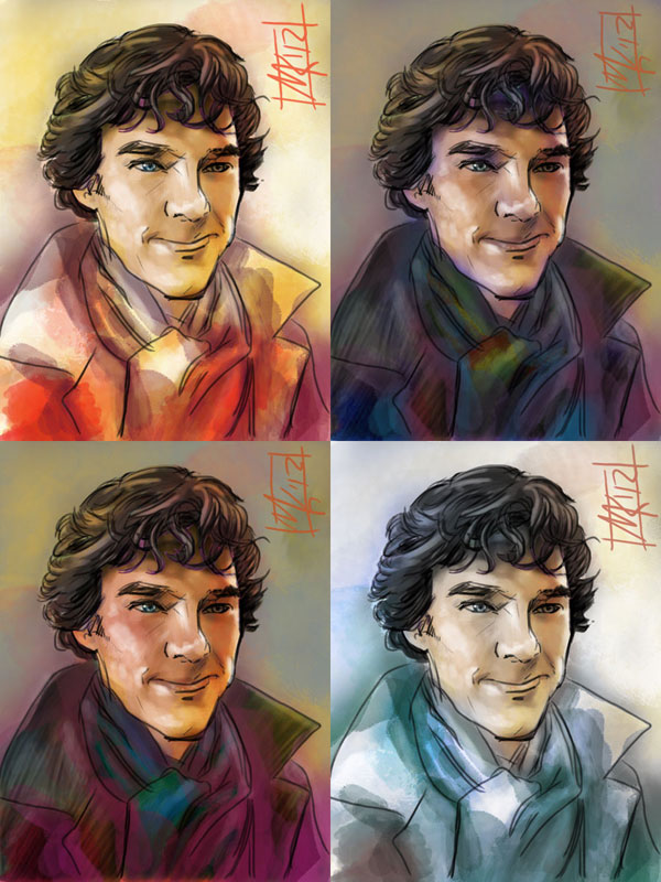 BBC Sherlock Grin All Versions