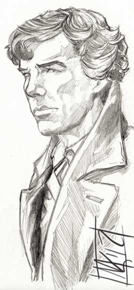 Classic Style Sherlock in Pencil