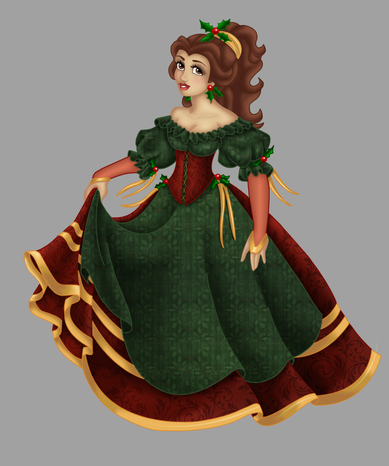 Belle . Christmas Dress