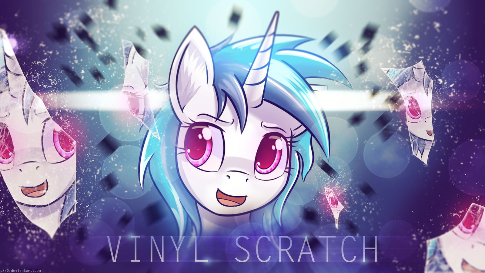 Vinyl Scratch: Shattered Mind - 4k Wallpaper