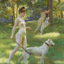 Julius LeBlanc Stewart - Nymphs Hunting (1898)