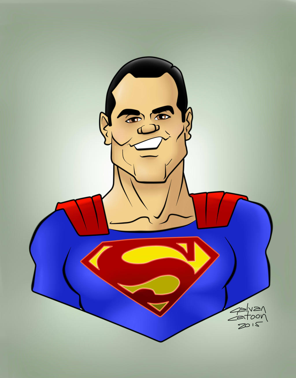 Superman Cartoon Dean Cain by Kryptoniano on DeviantArt