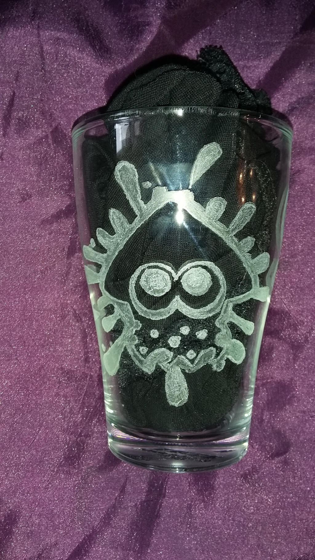 Splatoon - engraved glass 3