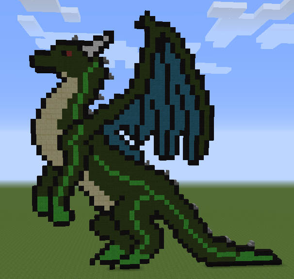 Minecraft Style Dragon Minecraft Dragon