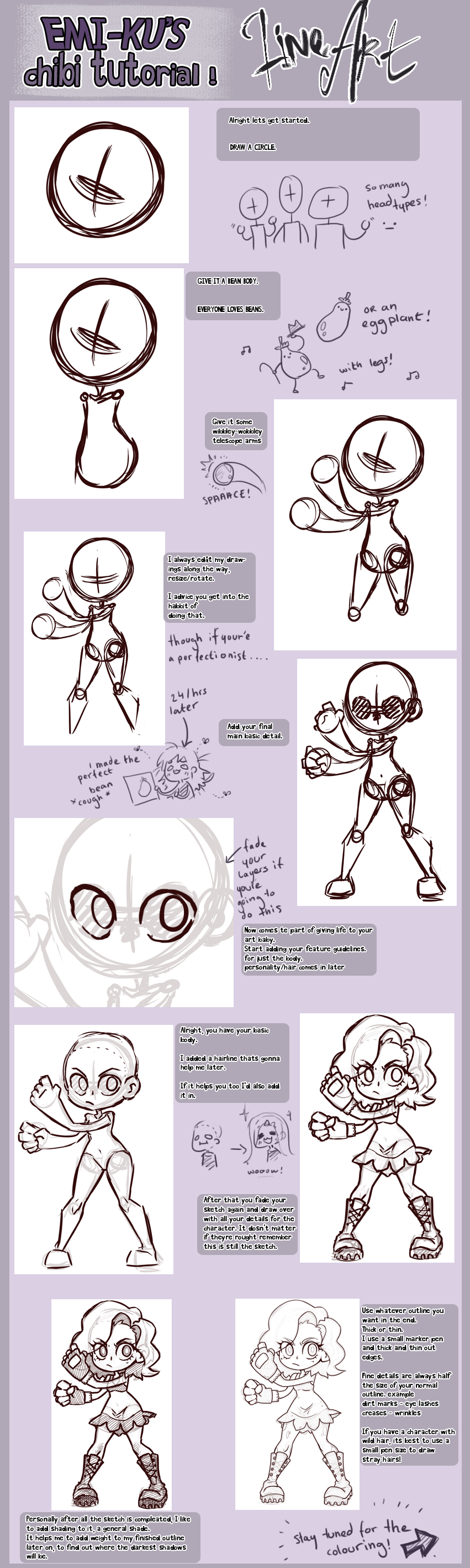 Chibi Tutorial: LineART