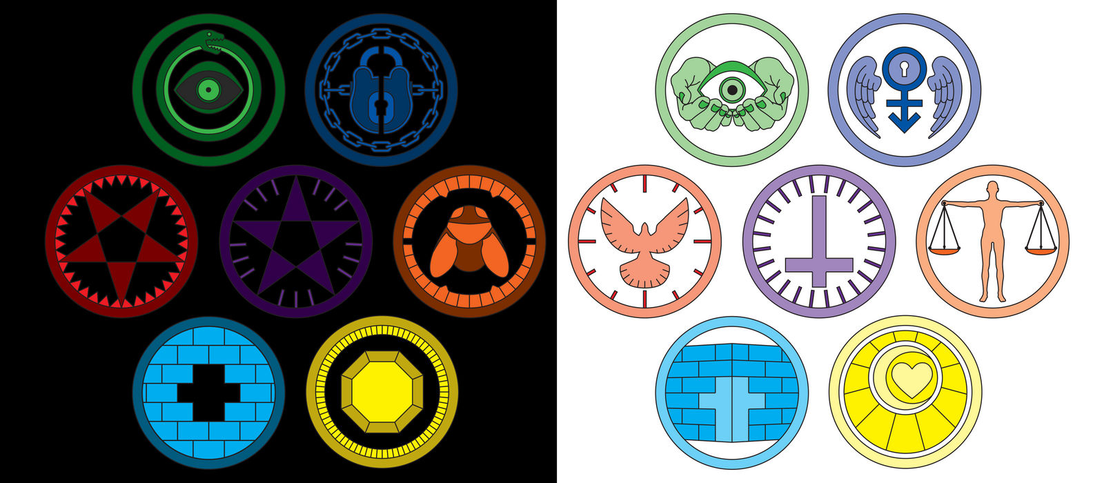 7 Deadly Sins And 7 Heavenly Virtues Symbols By Oliver Burke On Deviantart 7 Deadly Sins And 7 Heavenly Virtues Symbols By Oliver Burke On Deviantart