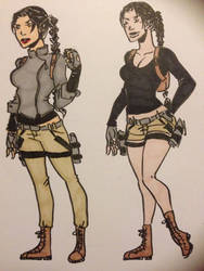 Lara Croft sketches