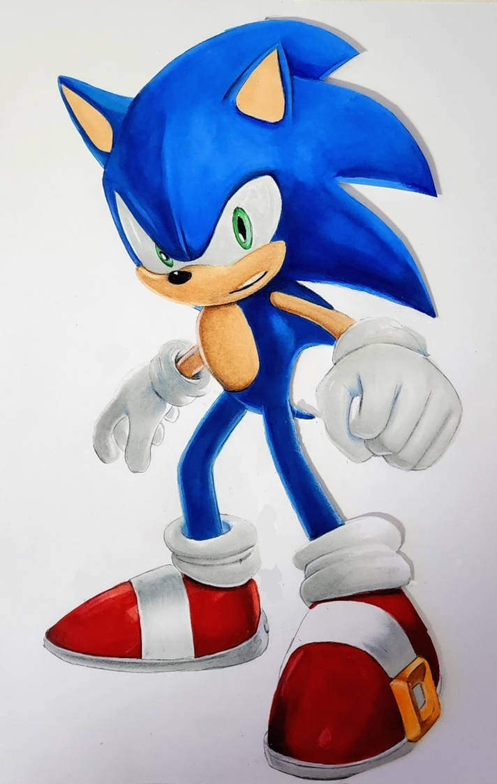 Found this really cool art of classic Sonic that Imma post on here for the  evening. I hope you like him. :) Art by rongs1234 on DeviantArt :  r/SonicTheHedgehog