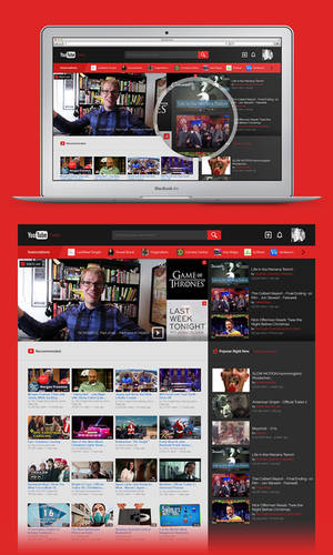 YouTube Homepage (redesign concept) by UJz
