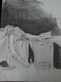 Study of Jacques-Louis David's The Death of Marat