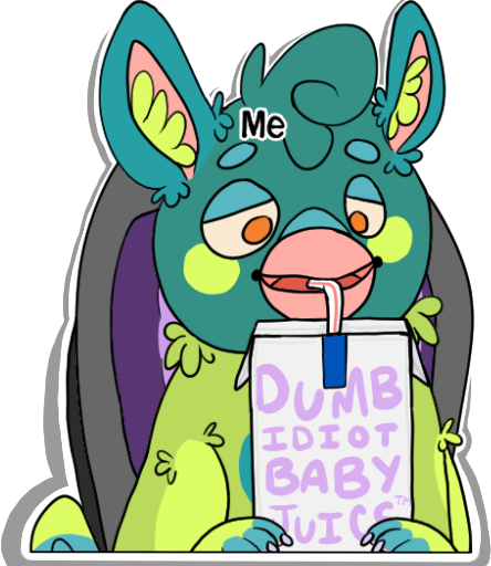 Dumb-idiot-baby-juice Sticker