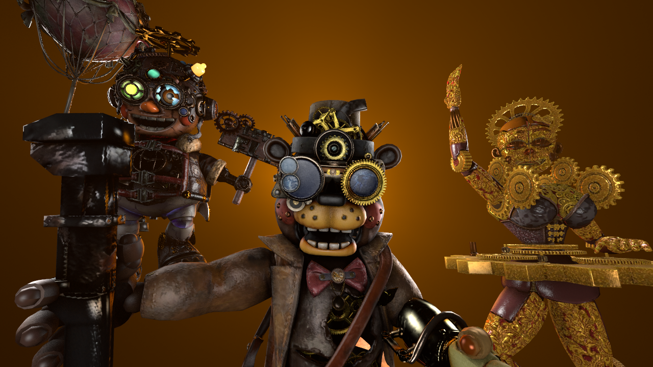 Fnaf animatronics by Felicity-Artist on Newgrounds