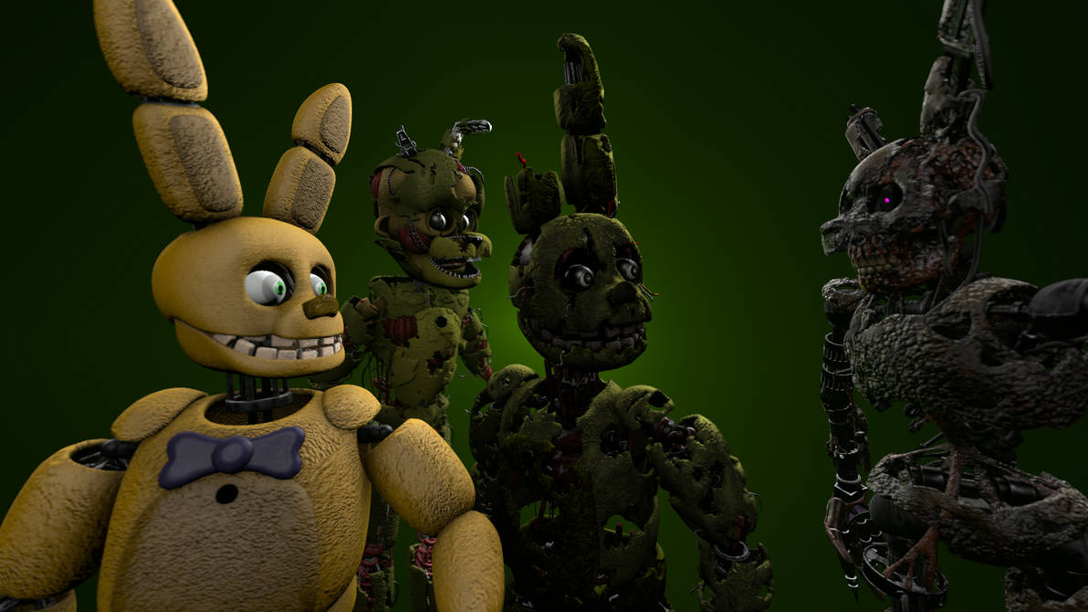 ( FNAF Sfm ) all version of Springtrap by springfoxy456 on DeviantArt