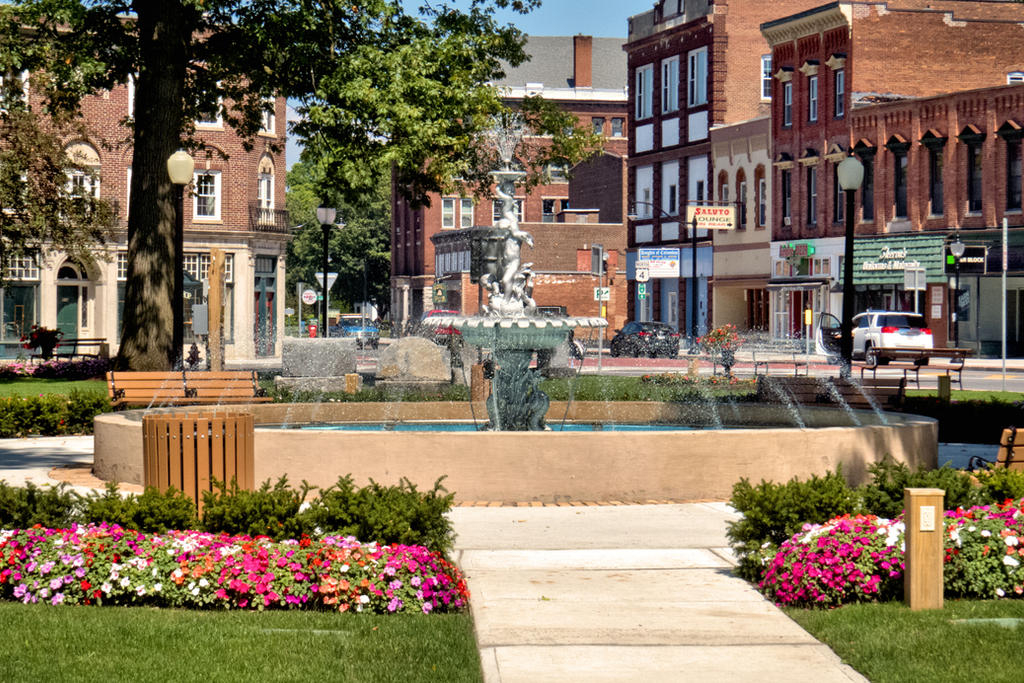 Fountain Facing North