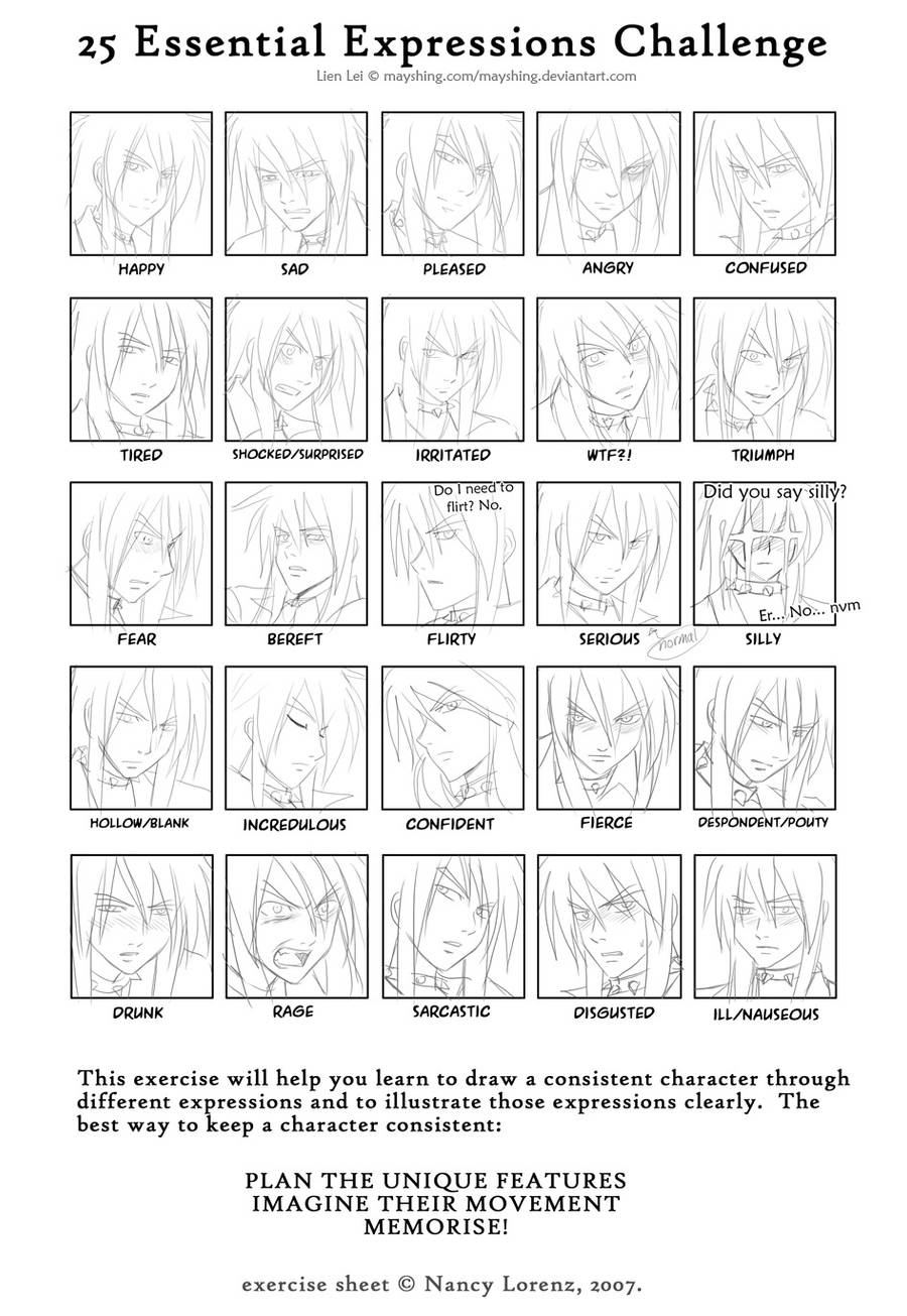 25 expressions- Lien Lei by mayshing