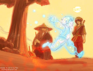 Iroh and Zuko visit Lu Ten