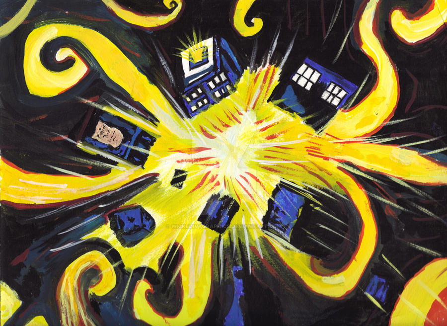 Exploding TARDIS by wickedivygraphics on DeviantArt