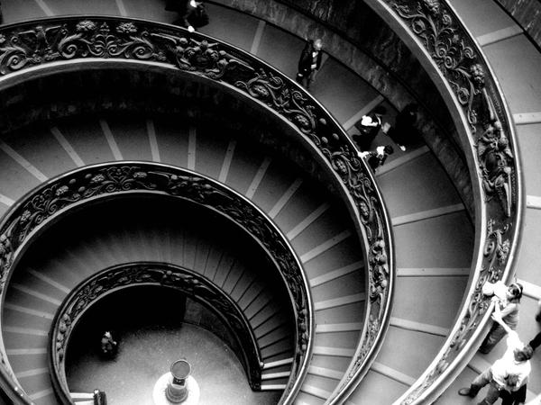 A Vatican Stairwell