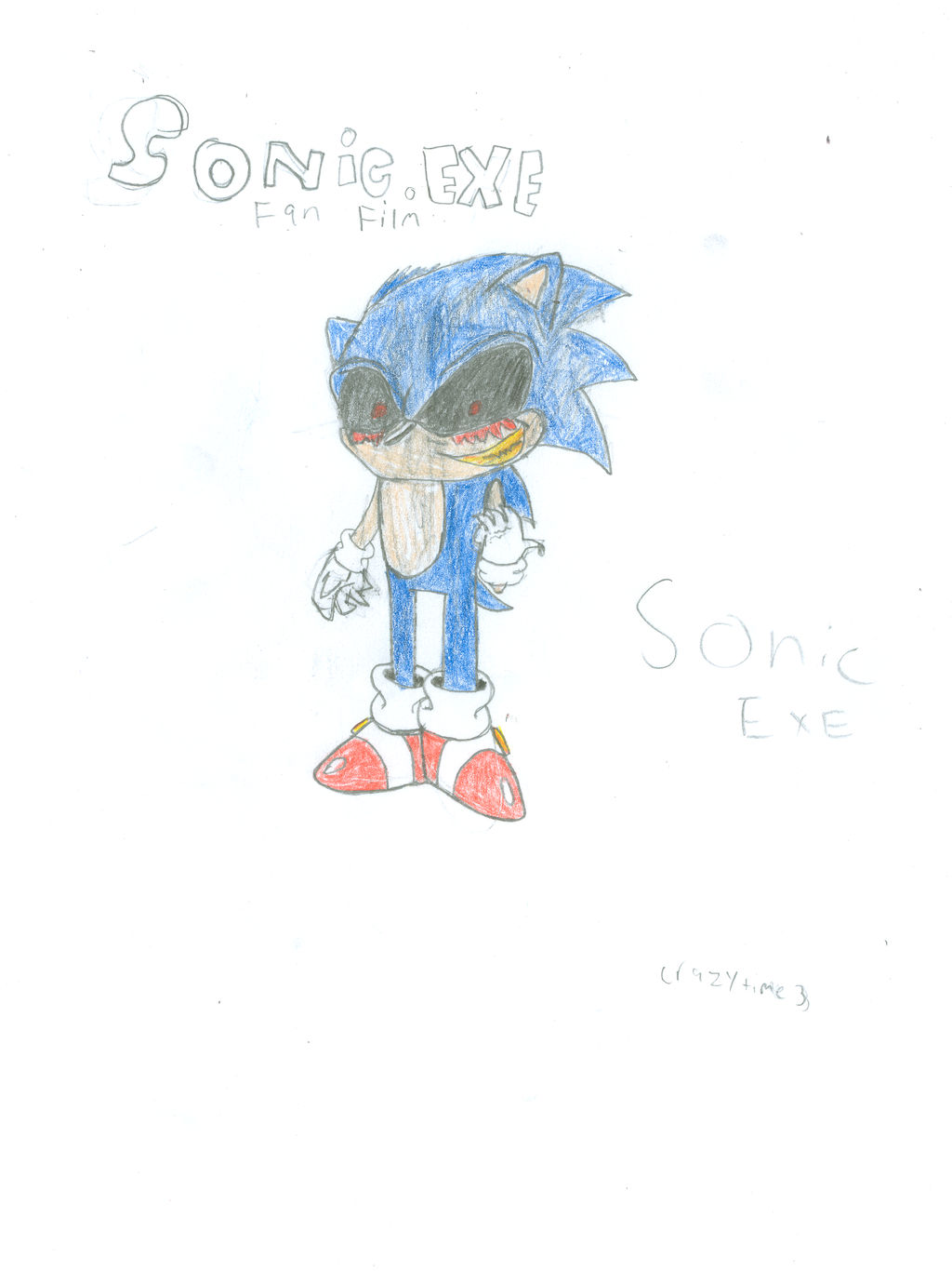 Sonic.EXE by crazytime3 on DeviantArt