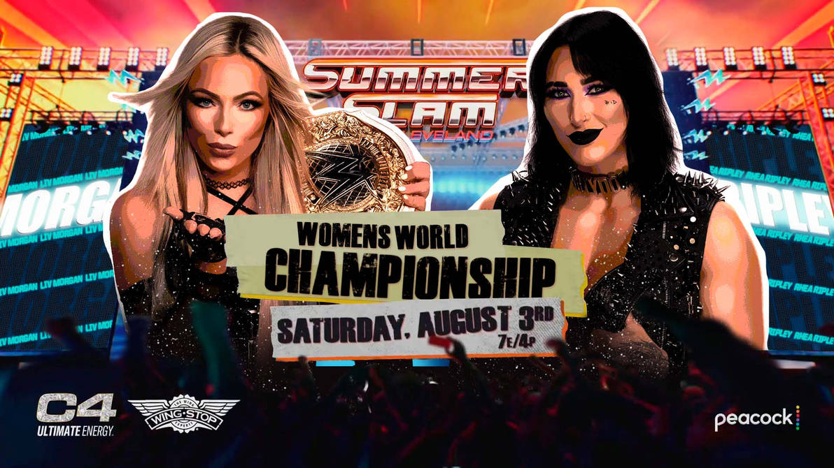 WWE SummerSlam 2024 Liv Morgan vs Rhea Ripley by WWERenders2020 on ...