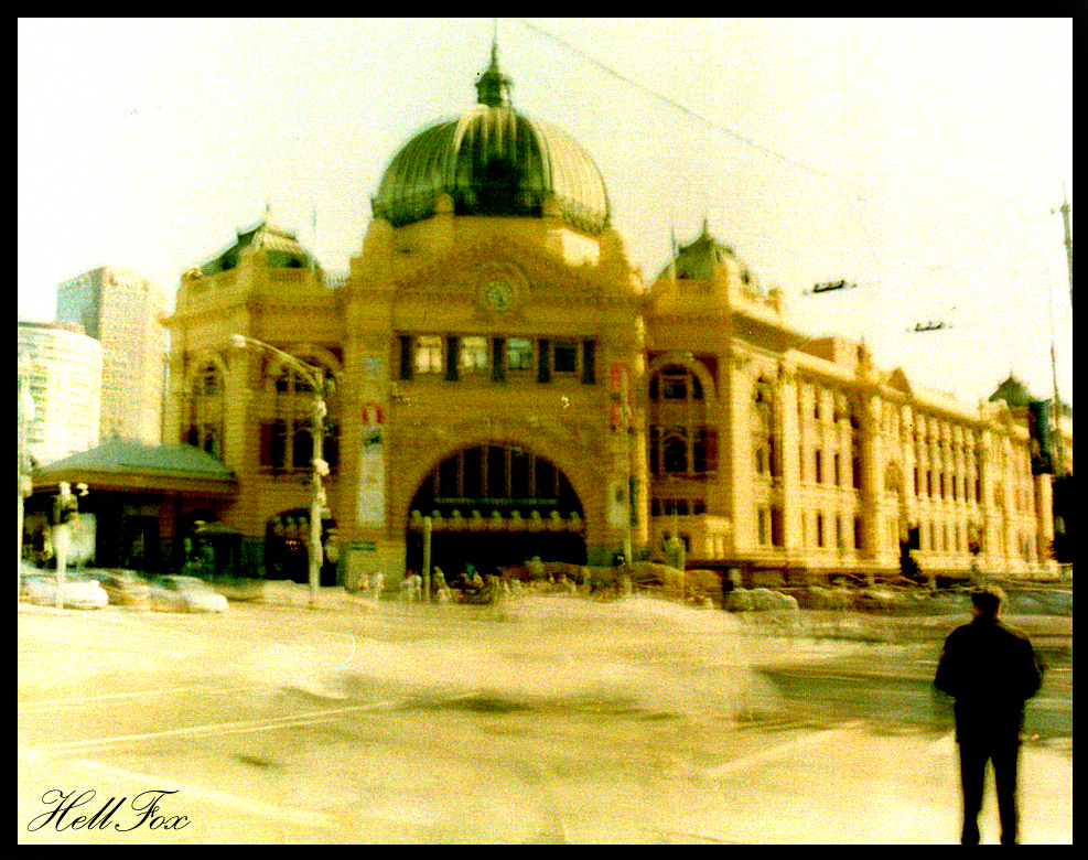 Abstract Flinderstreet Station