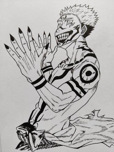 Daniel on X: a drawing/fanart of the character sukuna from the Jujutsu  Kaisen anime #drawing #anime #JujutsuKaisen #manga #fanart #sukuna  #kimetsunoyaiba #art  / X