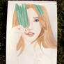 Suzy for Cosmopolitan - WIP Watercolor Portrait